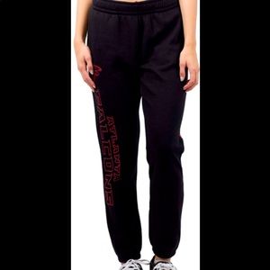 NFL Ultra Game Women Large Atlanta Falcons Relaxed Lounge Sweatpants Joggers